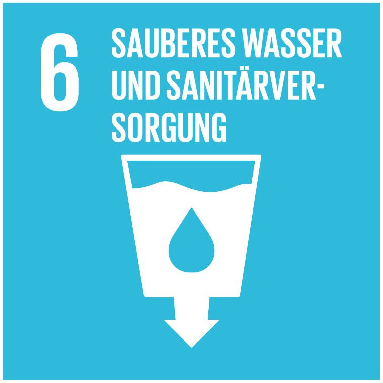 Icon SDG 6 Sauberes Wasser und Sanitäreinrichtungen