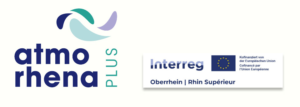 Logos von Atmo-Rhena und Interreg Oberrhein.